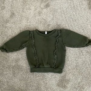 Rylee and cru forest green sweater